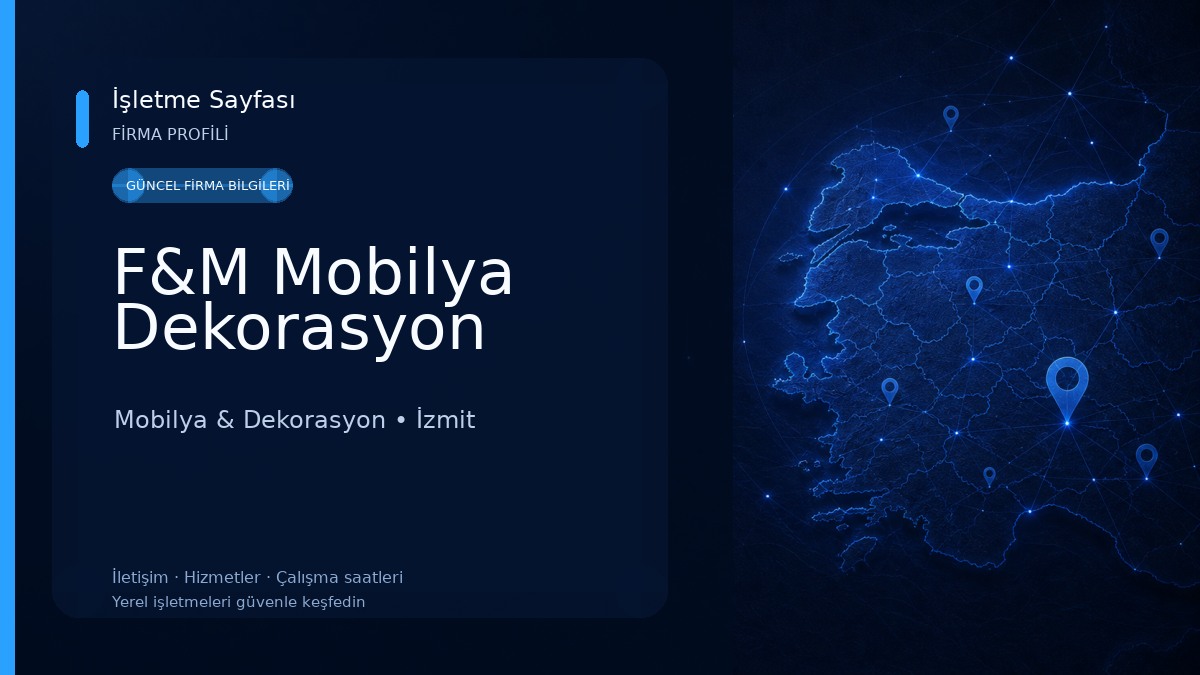 F&M Mobilya Dekorasyon Mobilya & Dekorasyon