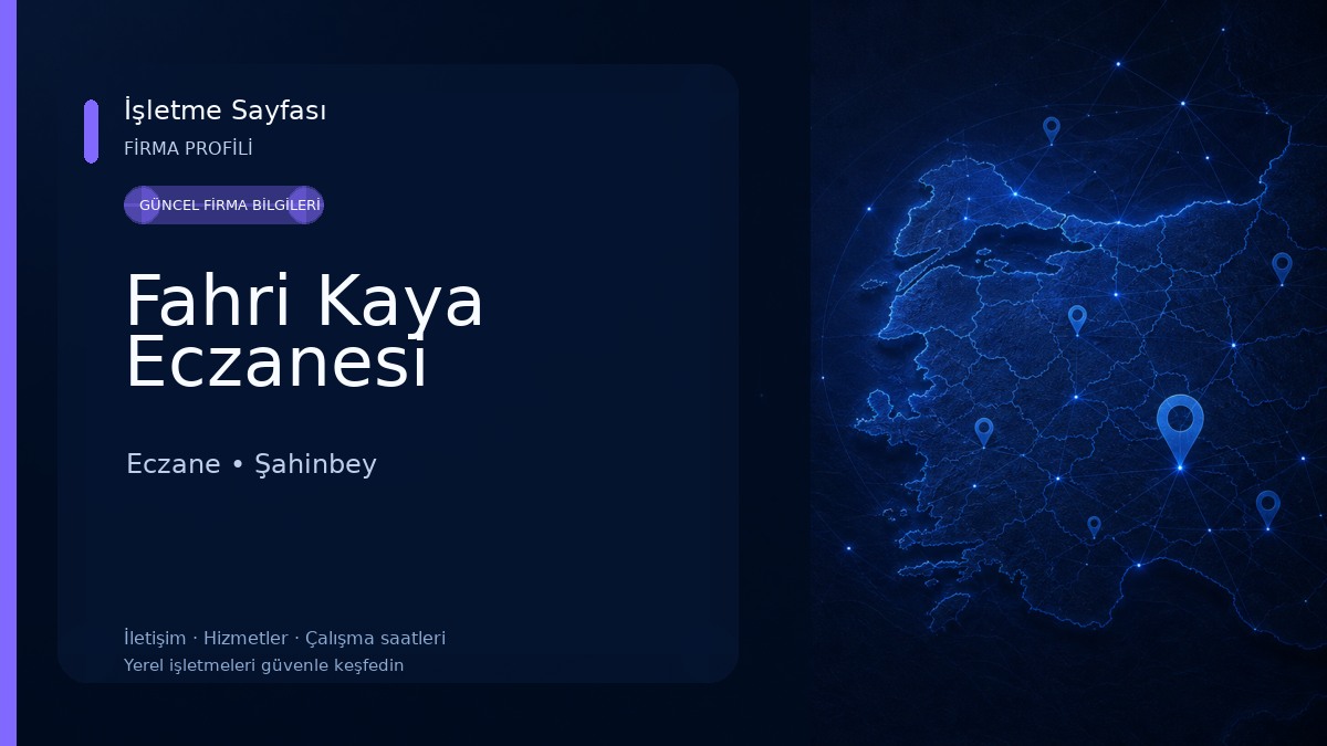 Fahri Kaya Eczanesi 