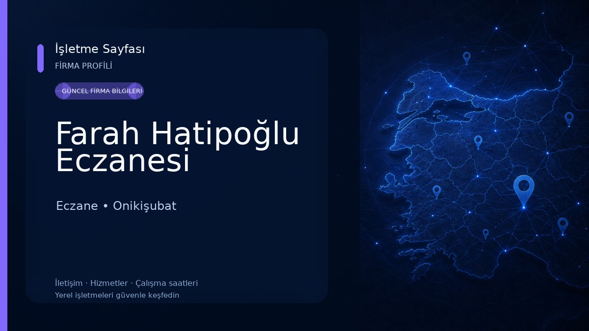 Farah Hatipoğlu Eczanesi Eczane