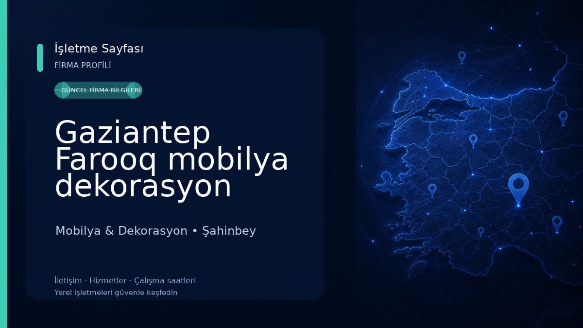 Gaziantep Farooq mobilya dekorasyon Mobilya & Dekorasyon