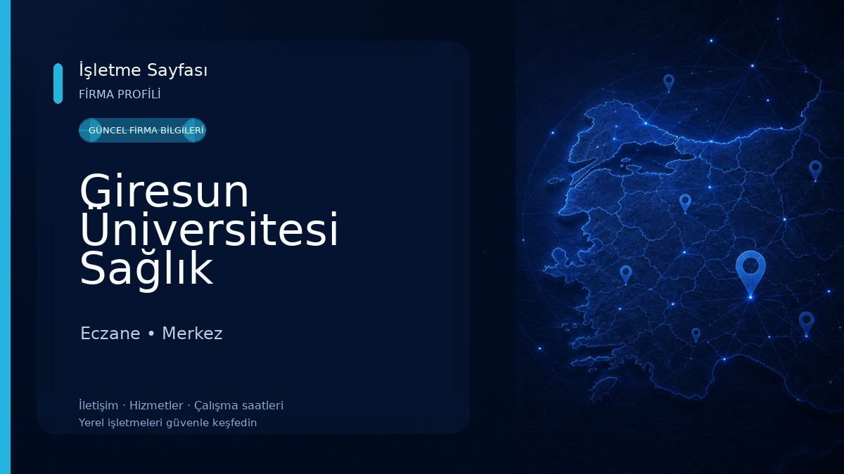 Giresun Üniversitesi Sağlık Hizmetleri Meslek Yüksek Okulu Eczane