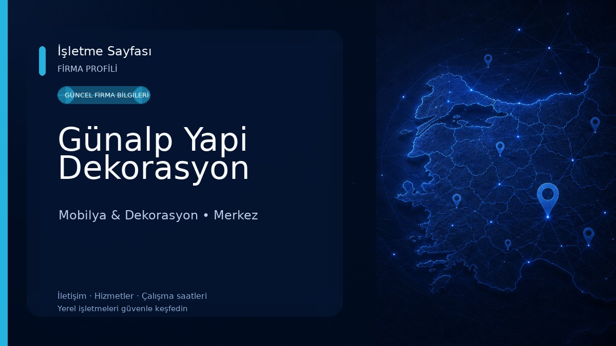 Günalp Yapi Dekorasyon Mobilya & Dekorasyon