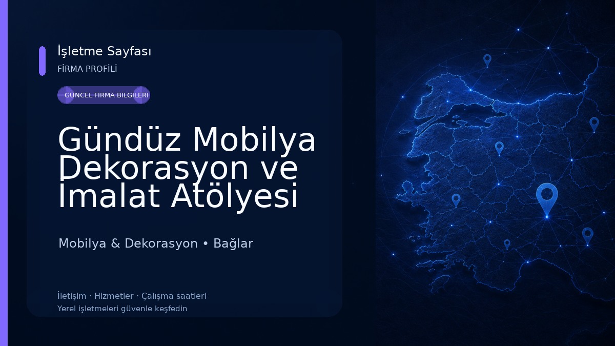 Gündüz Mobilya Dekorasyon ve İmalat Atölyesi Mobilya & Dekorasyon