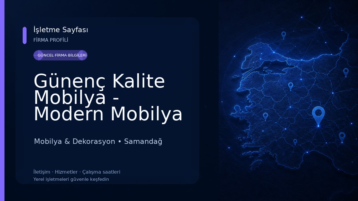 Günenç Kalite Mobilya - Modern Mobilya Hatay Mobilya & Dekorasyon