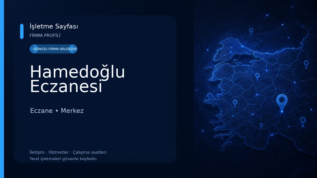 Hamedoğlu Eczanesi Eczane