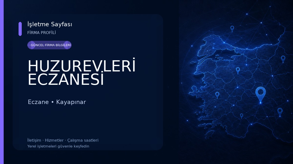 HUZUREVLERİ ECZANESİ Eczane
