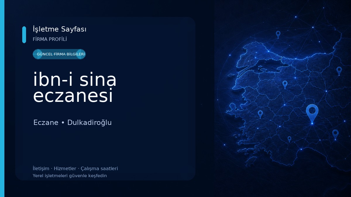 ibn-i sina eczanesi Eczane