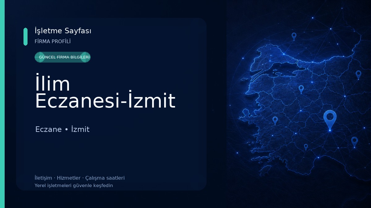 İlim Eczanesi-İzmit Eczane