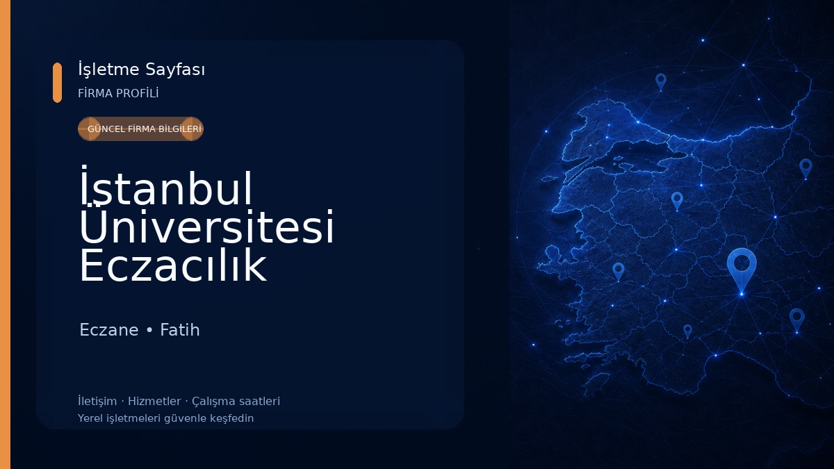 İstanbul Üniversitesi Eczacılık Fakültesi Eczane