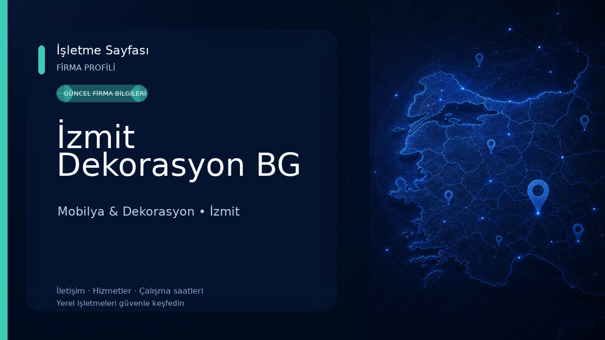 İzmit Dekorasyon BG 