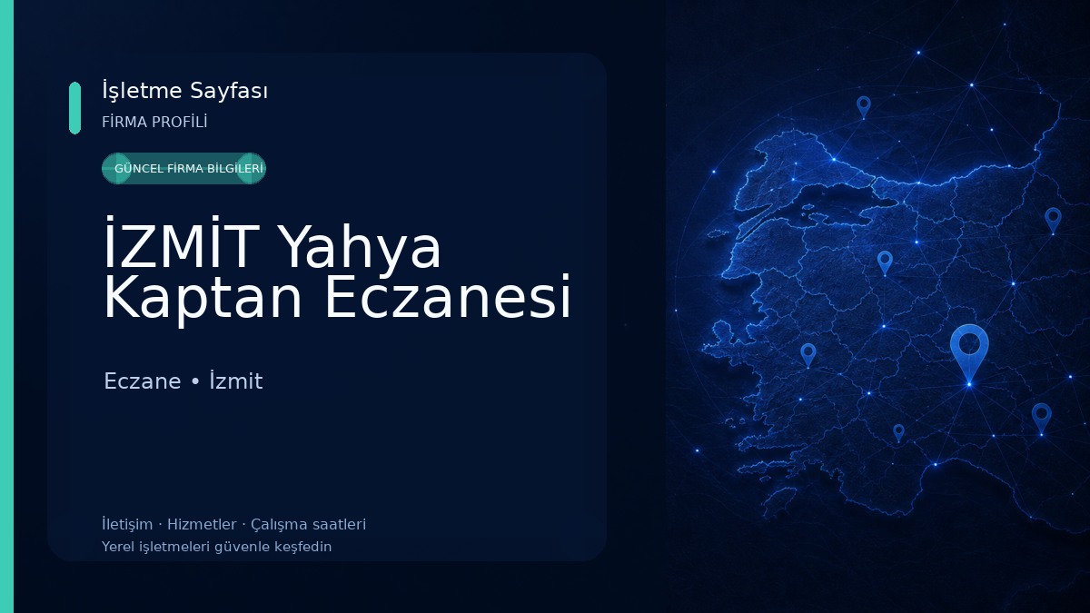 İZMİT Yahya Kaptan Eczanesi Eczane