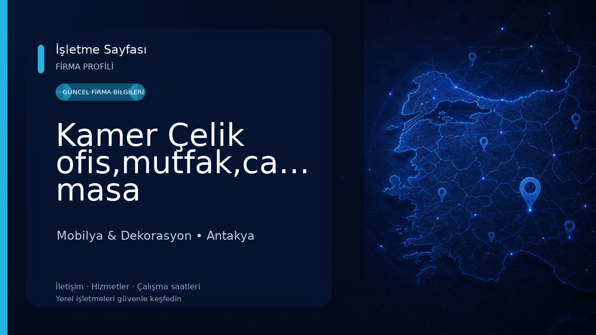 Kamer Çelik ofis,mutfak,cafe,okul,bahçe masa -sandalyeri Mobilya & Dekorasyon