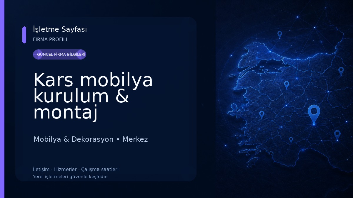Kars mobilya kurulum & montaj hizmetleri Mobilya & Dekorasyon