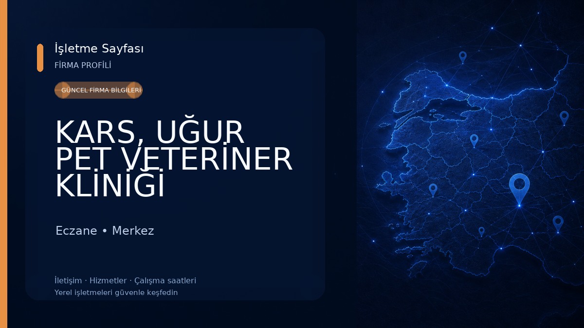 KARS, UĞUR PET VETERİNER KLİNİĞİ Eczane