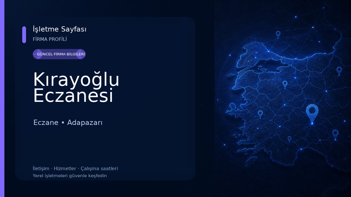 Kırayoğlu Eczanesi Eczane