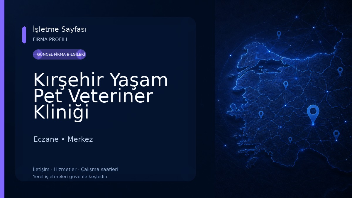 Kırşehir Yaşam Pet Veteriner Kliniği Eczane
