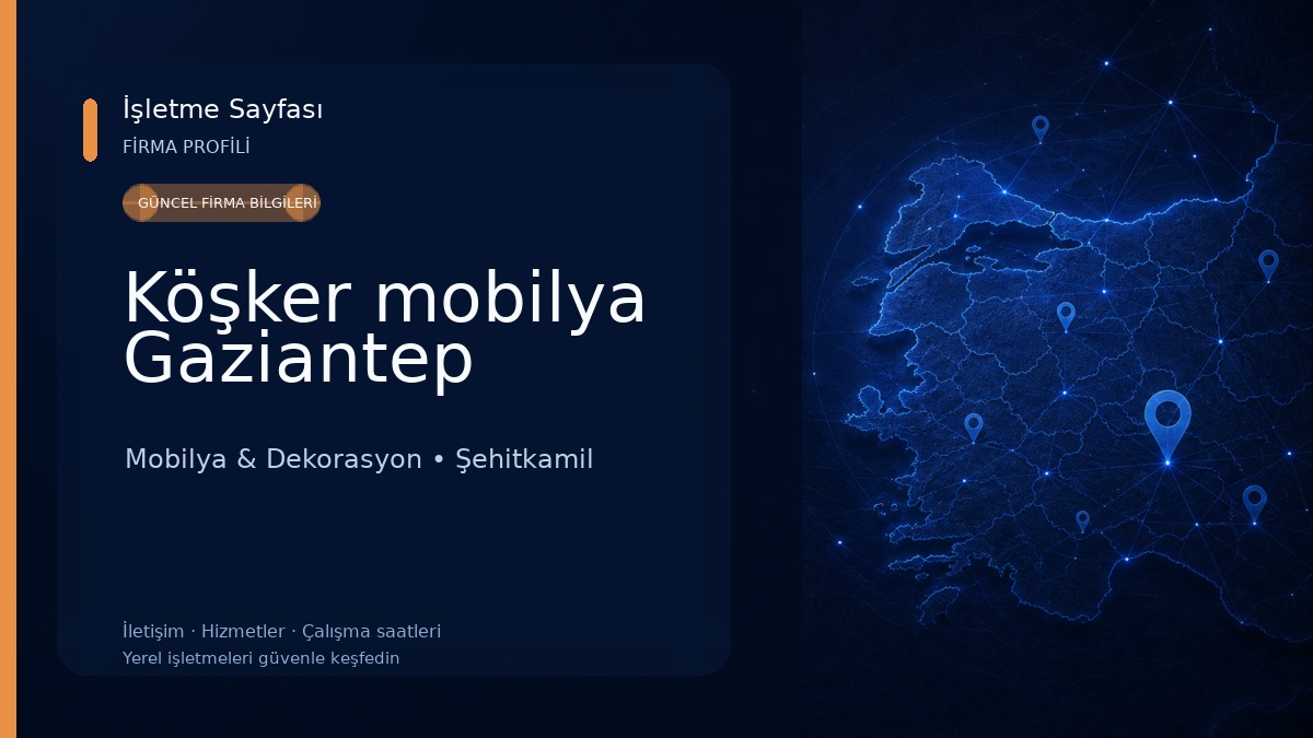 Köşker mobilya Gaziantep Mobilya & Dekorasyon