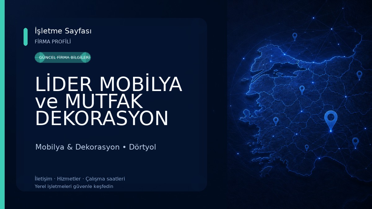LİDER MOBİLYA ve MUTFAK DEKORASYON Mobilya & Dekorasyon