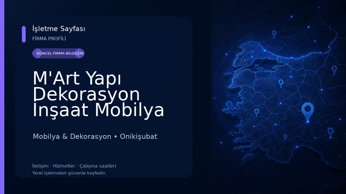 M'Art Yapı Dekorasyon İnşaat Mobilya San. ve Tic. Ltd. Şti.