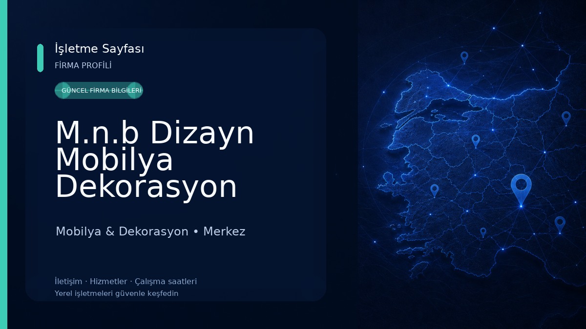 M.n.b Dizayn Mobilya Dekorasyon 