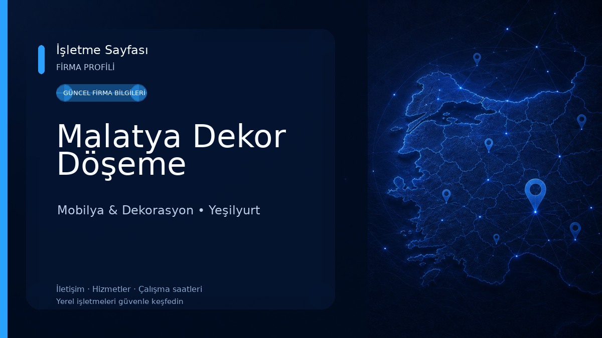 Malatya Dekor Döşeme Mobilya & Dekorasyon