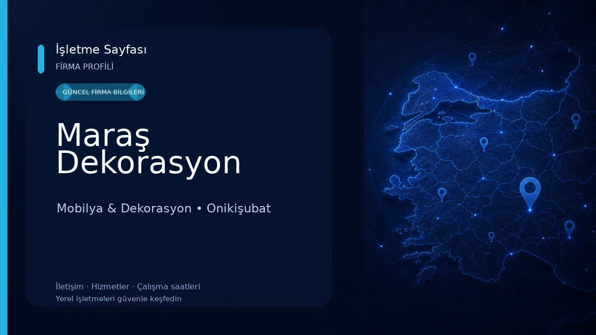 Maraş Dekorasyon Mobilya & Dekorasyon