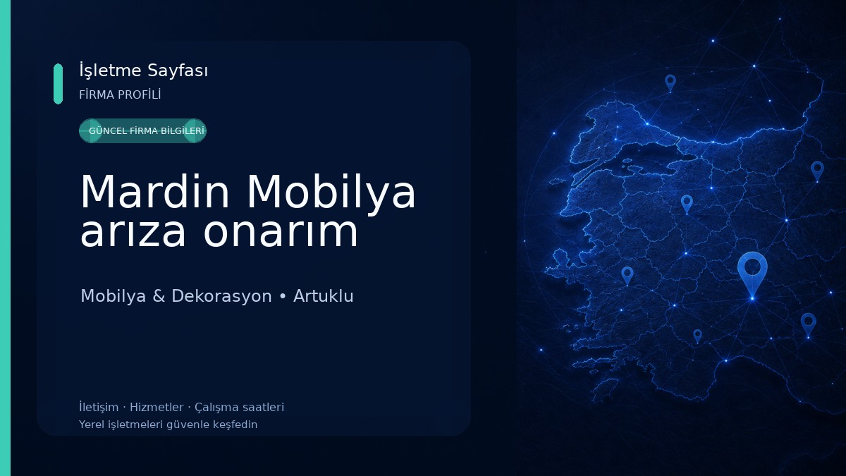 Mardin Mobilya arıza onarım