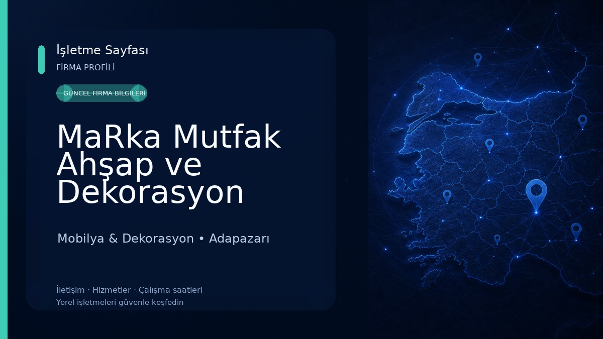 MaRka Mutfak Ahşap ve Dekorasyon Mobilya & Dekorasyon