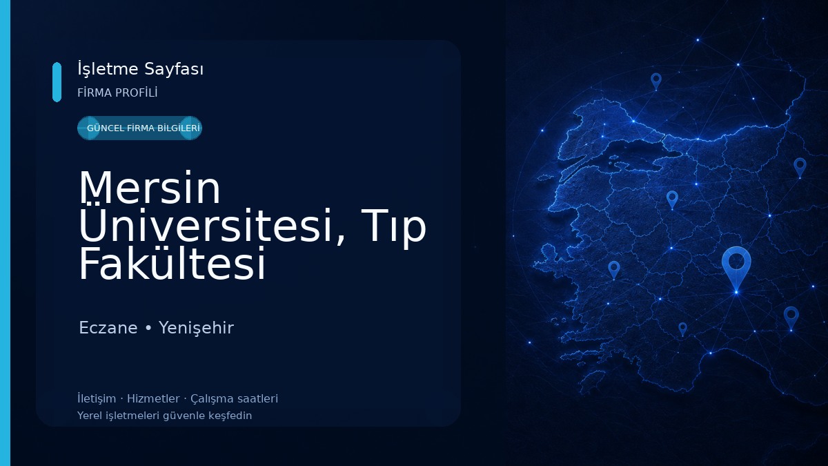 Mersin Üniversitesi, Tıp Fakültesi Hastanesi Eczane