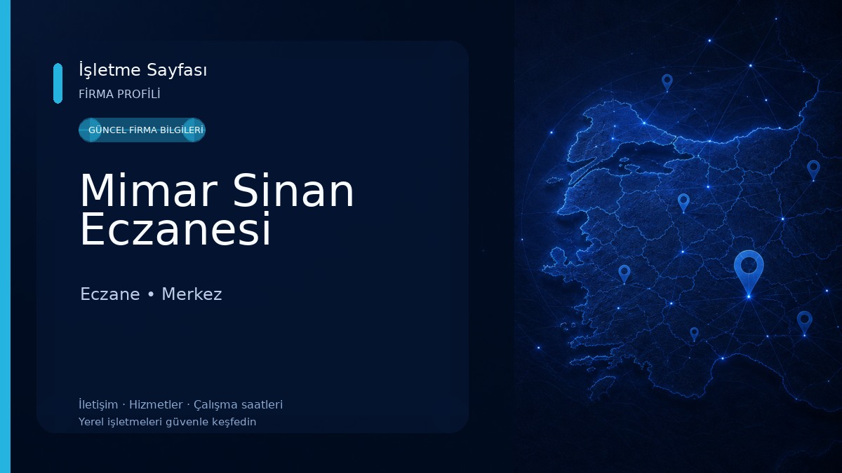 Mimar Sinan Eczanesi Eczane