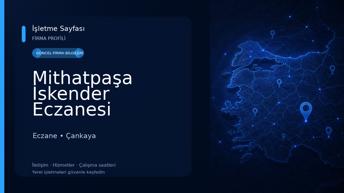 Mithatpaşa İskender Eczanesi Eczane
