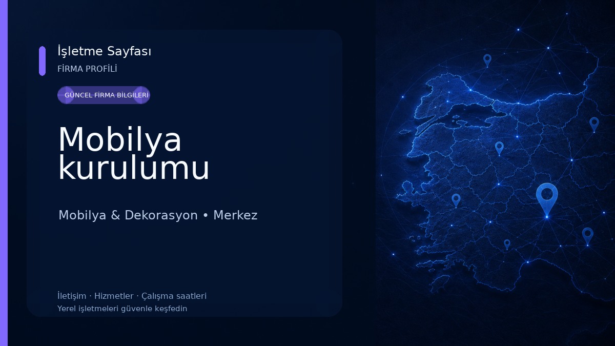Mobilya kurulumu Mobilya & Dekorasyon