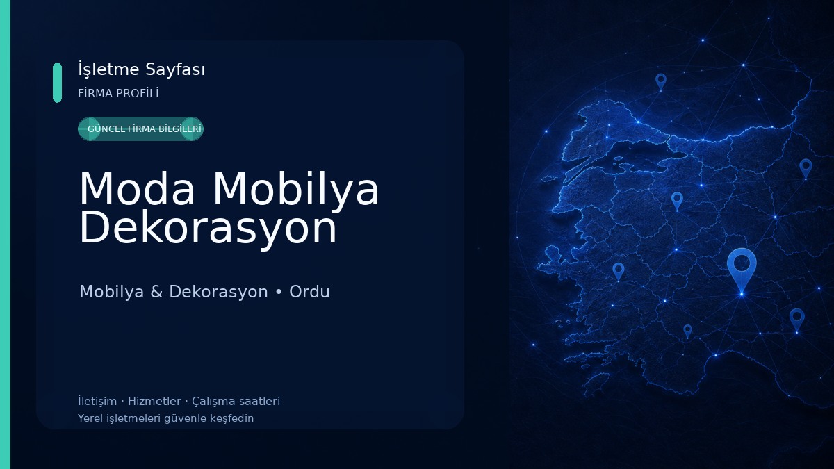 Moda Mobilya Dekorasyon