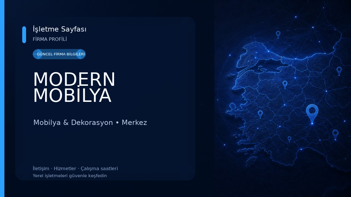 MODERN MOBİLYA Mobilya & Dekorasyon