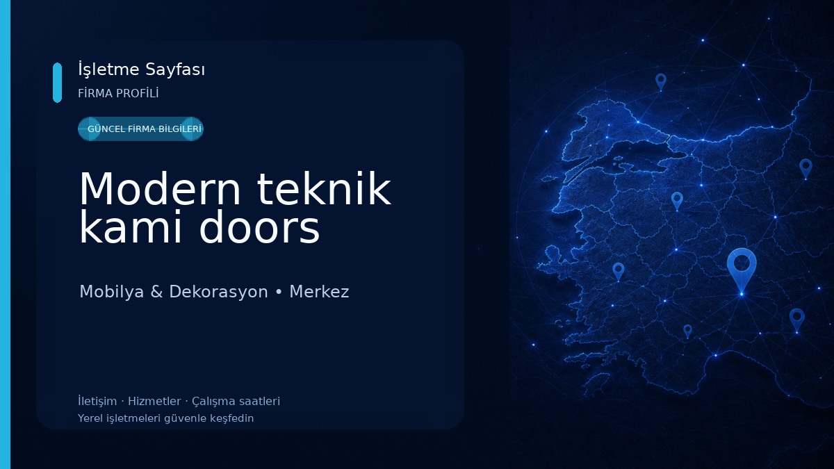 Modern teknik kami doors 
