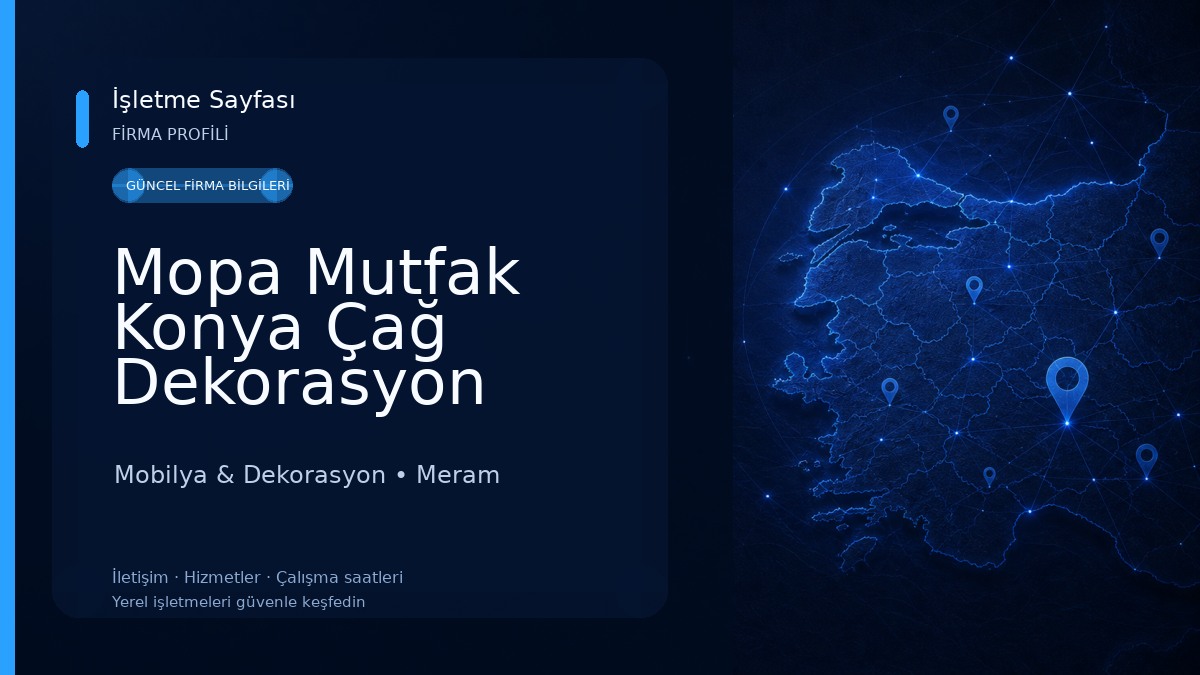 Mopa Mutfak Konya Çağ Dekorasyon