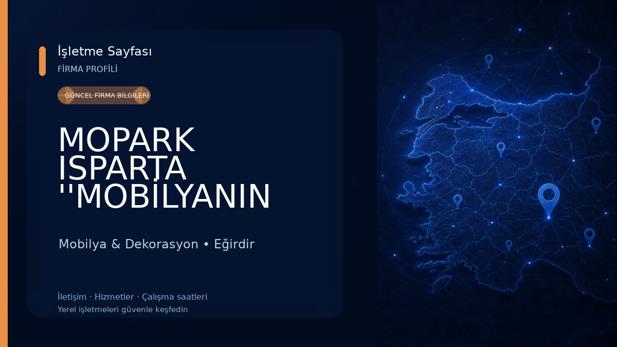 MOPARK ISPARTA ''MOBİLYANIN KALBİ'' Mobilya & Dekorasyon