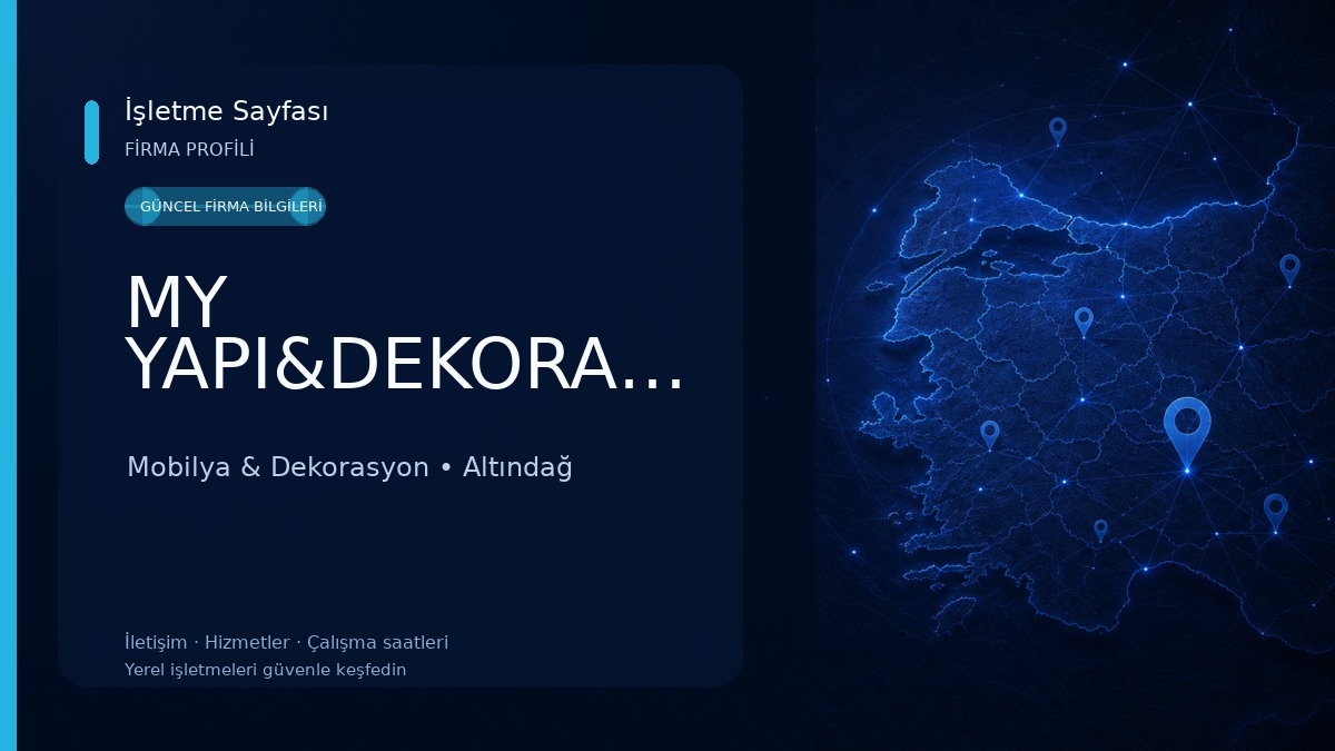 MY YAPI&DEKORASYON Mobilya & Dekorasyon
