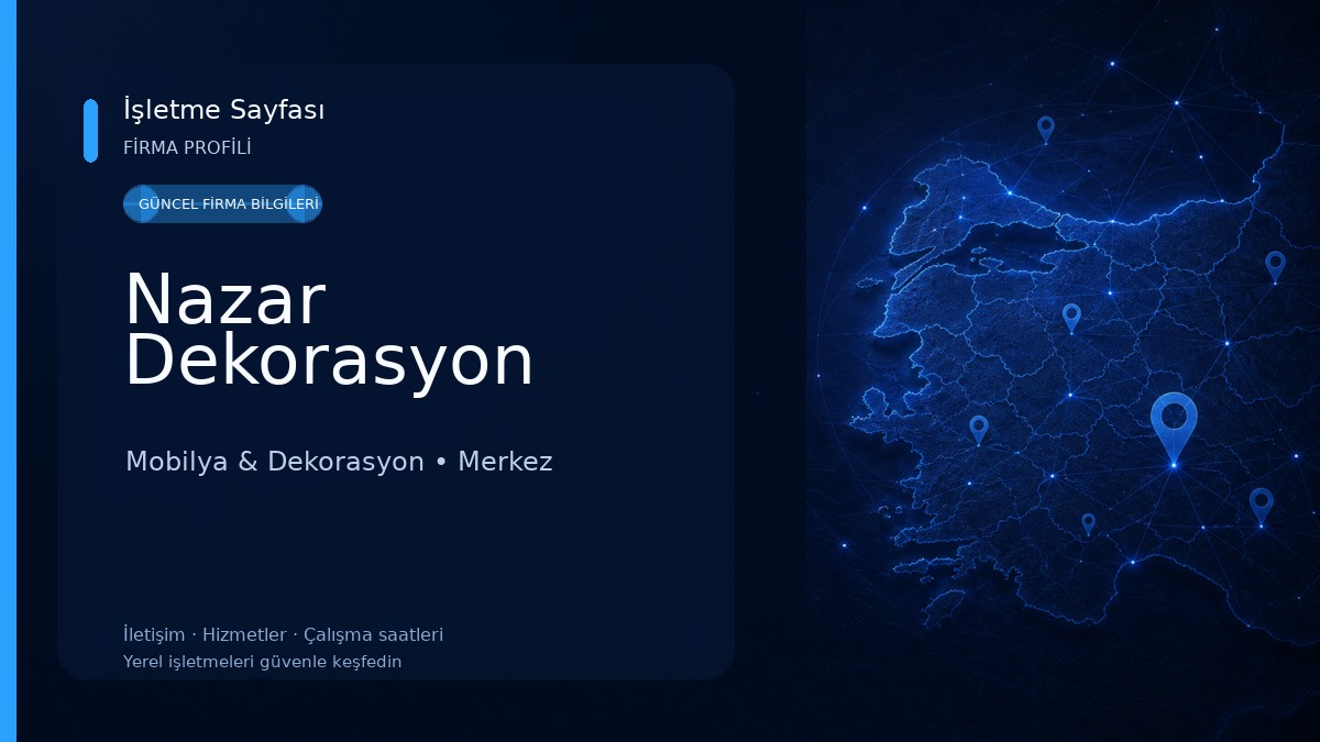 Nazar Dekorasyon Mobilya & Dekorasyon