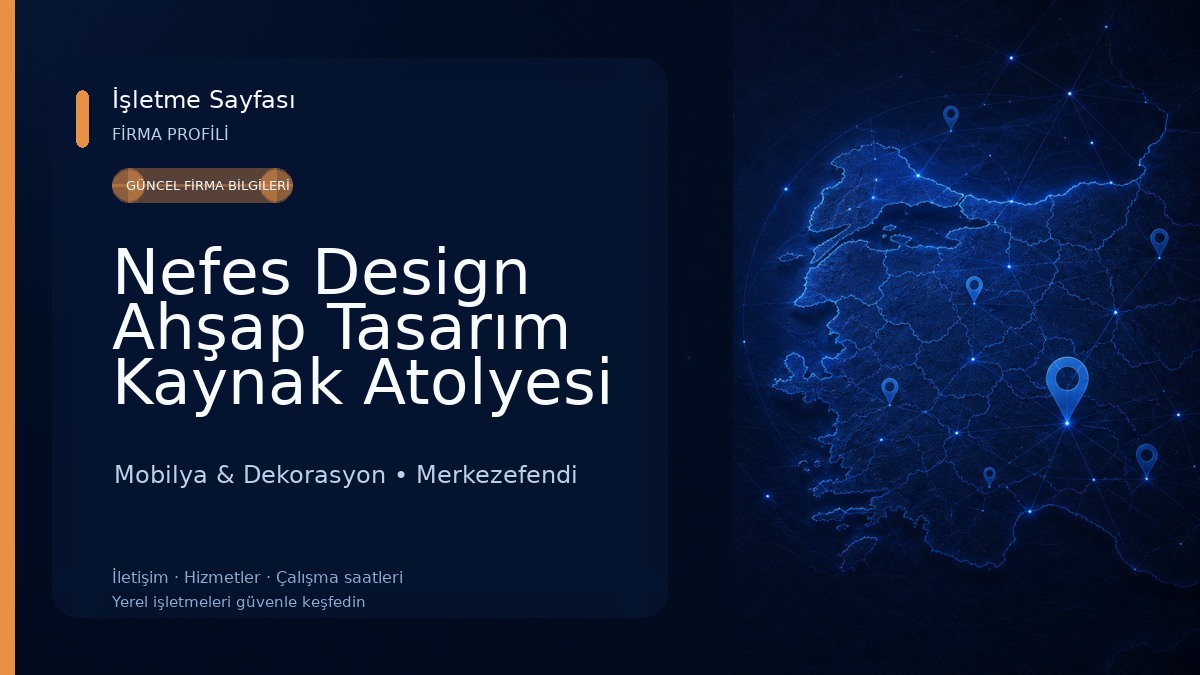 Nefes Design Ahşap Tasarım Kaynak Atolyesi Mobilya & Dekorasyon