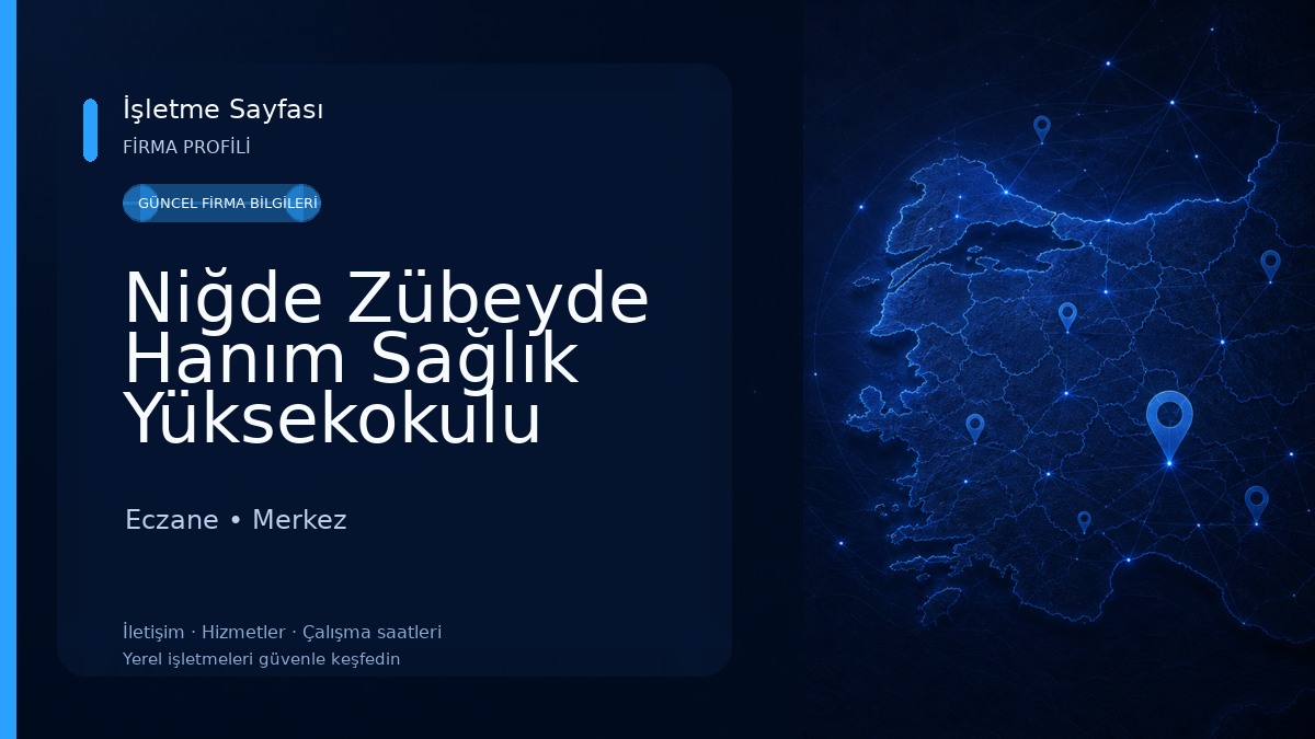 Niğde Zübeyde Hanım Sağlık Yüksekokulu Eczane