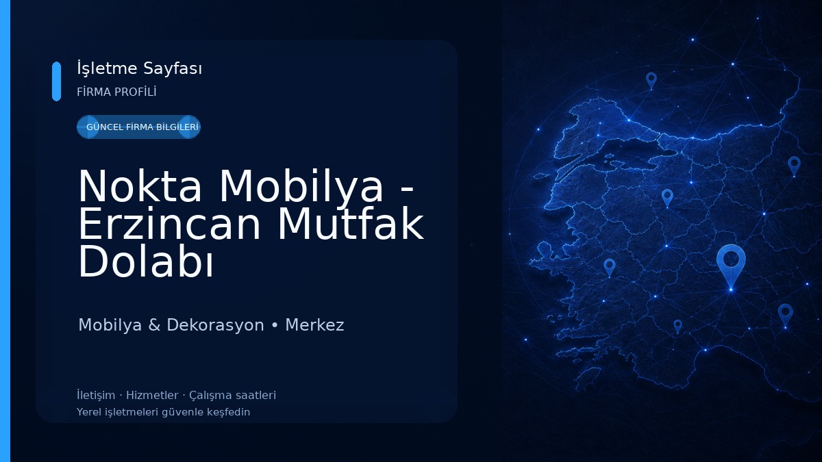 Nokta Mobilya - Erzincan Mutfak Dolabı Mobilya & Dekorasyon