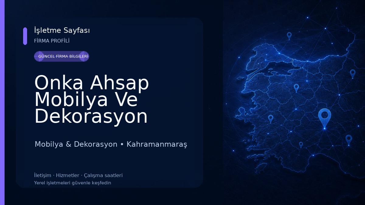 Onka Ahsap Mobilya Ve Dekorasyon