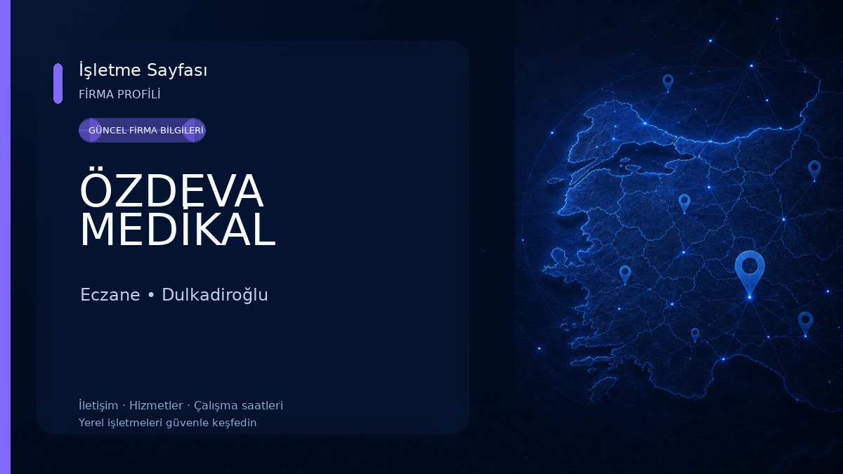 ÖZDEVA MEDİKAL Eczane