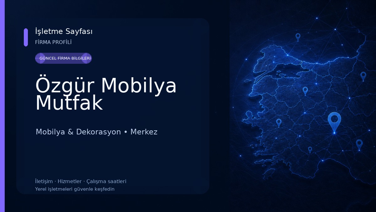 Özgür Mobilya Mutfak