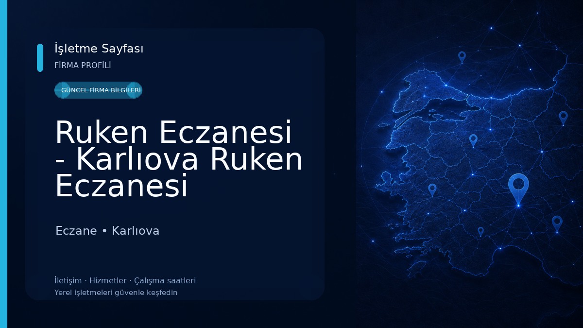 Ruken Eczanesi - Karlıova Ruken Eczanesi Eczane