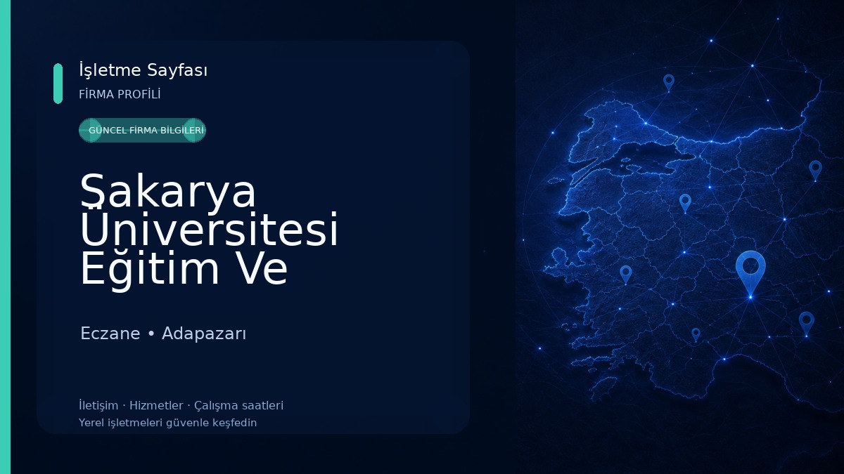 Sakarya Üniversitesi Eğitim Ve Araştırma Hastanesi Eczane