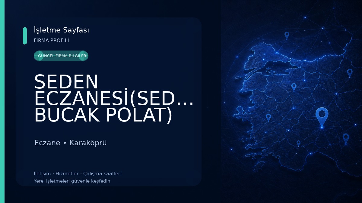 SEDEN ECZANESİ(SEDEN BUCAK POLAT) Eczane