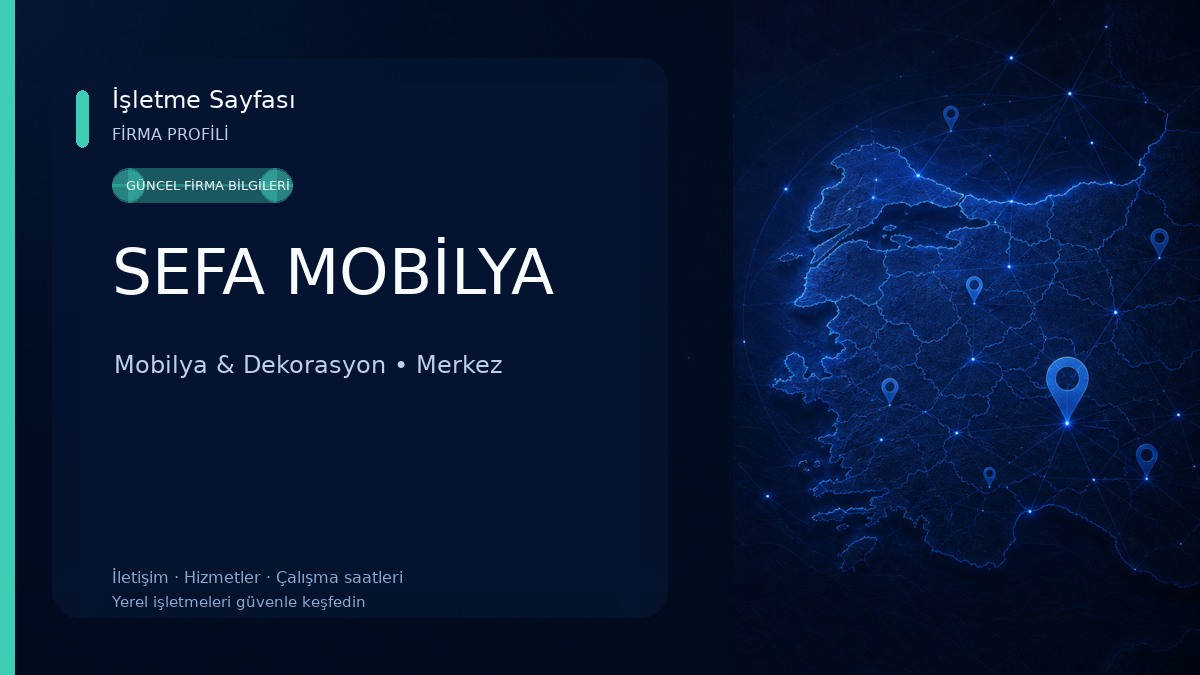 SEFA MOBİLYA Mobilya & Dekorasyon