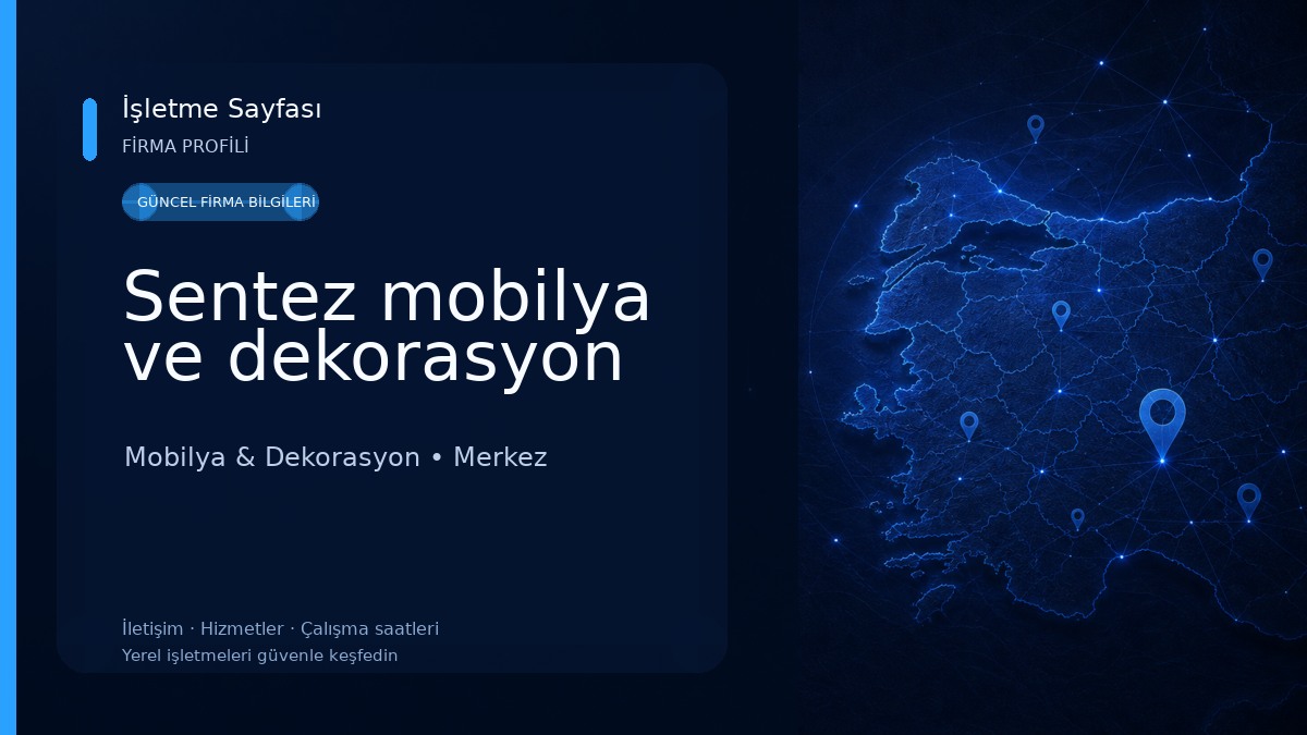 Sentez mobilya ve dekorasyon Mobilya & Dekorasyon